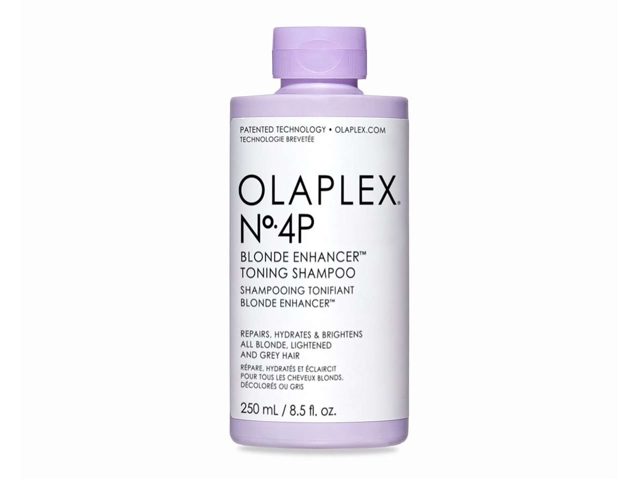 Olaplex No.4P Blonde Enhancer Toning Shampoo, herringbone highlights