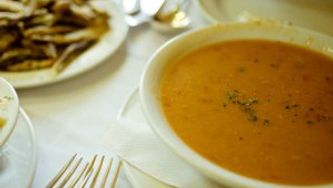 Grilled vegetable soup
