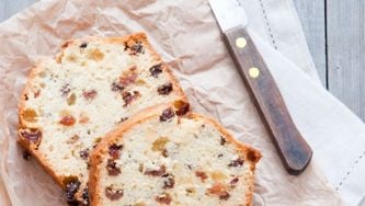 White fruitcake