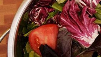 Mixed greens with maple vinaigrette
