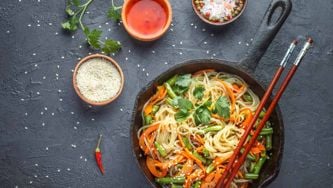 Veggie-and-egg stir-fry