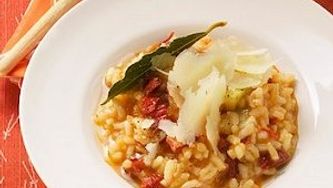 Golden squash risotto