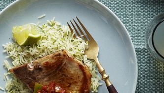 Ten-minute Mexican pork chops
