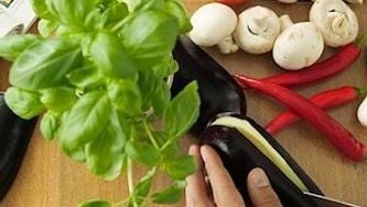 Vegetables with ginger and garlic