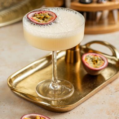 Champagne And Passion Fruit Cocktail