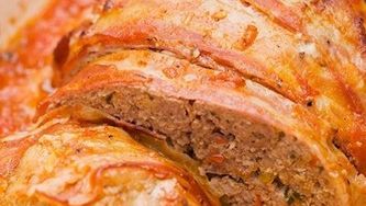 Swedish meat loaf with horseradish cream