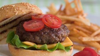 Express grilled lamb burgers