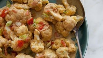 Saucy curried cauliflower