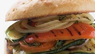Mile-high antipasto sandwich
