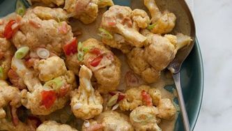 Easy curried cauliflower