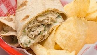 Fast Thai tuna wraps