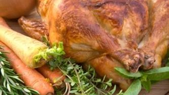 Comforting roast chicken and veggie dinner