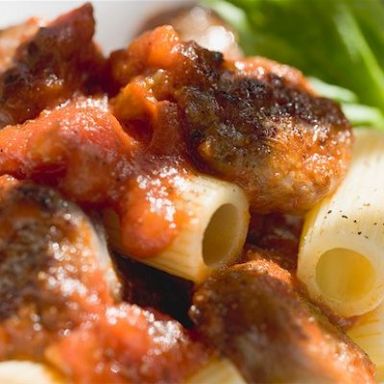 Rustic Italian sausage and tomato sauce