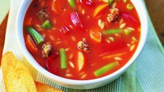 Italian sausage and tomato soup
