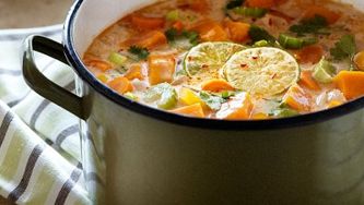Thai lime-vegetable soup