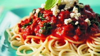 15-minute Moroccan spaghetti