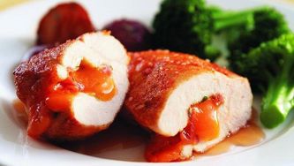 Cheddar 'n' bacon stuffed chicken breasts