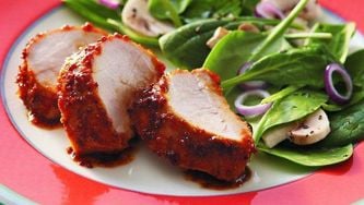 Curried pork tenderloin