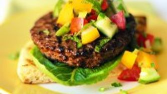 Garden gazpacho burgers