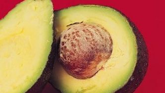 Creamy potato salad with avocados
