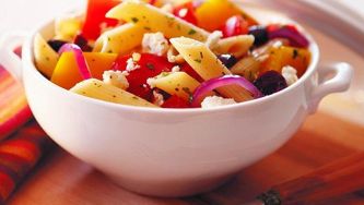 Indian-summer tomato pasta toss