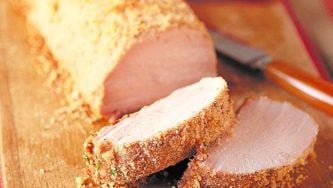 Pork tenderloin parmigiana