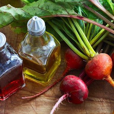 Warm beet salad