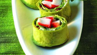 Festive Mediterranean lobster rolls