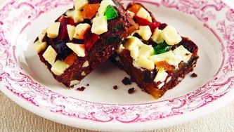 Jewelled fruit squares