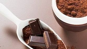 Java-splashed hot chocolate