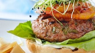 Fiery Asian burgers