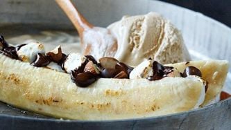 Campfire bananas