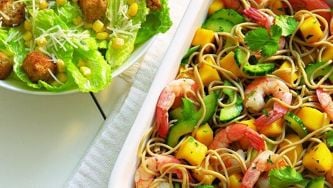 Shrimp & soba noodle salad