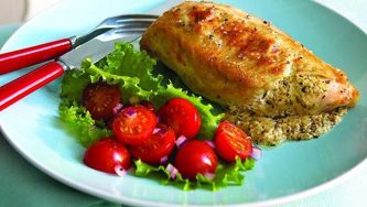 Summer roast pesto chicken