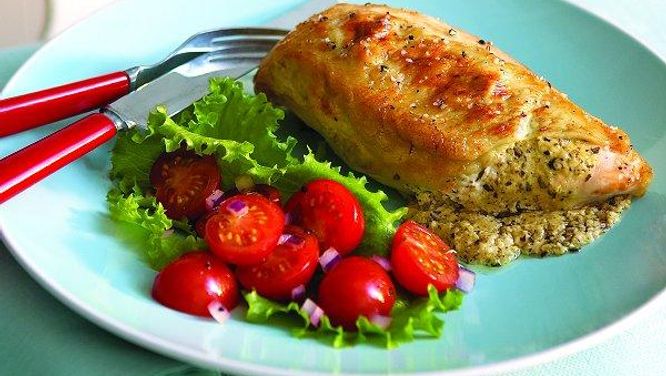 Summer roast pesto chicken