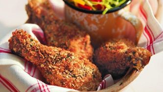 Healthier fried chicken