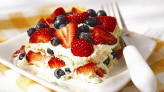 Multi-berry tiramisu