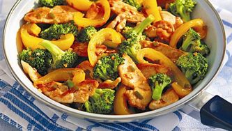 Saucy lemon chicken & broccoli