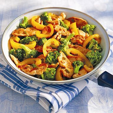 Saucy lemon chicken & broccoli