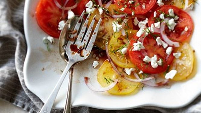 Minted summer tomatoes