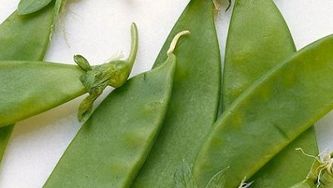 Lemony snow peas and mushrooms