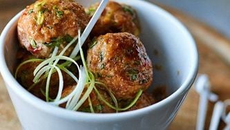 Thai turkey meatballs