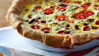 Bacon-and-egg pie