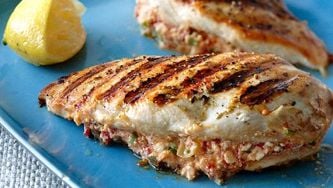Stuffed Greek chicken