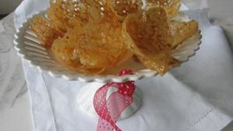 Lacy coconut tuiles