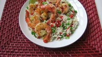 Jalapeno shrimp with rice