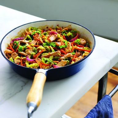 Hot-and-sour pork and cabbage