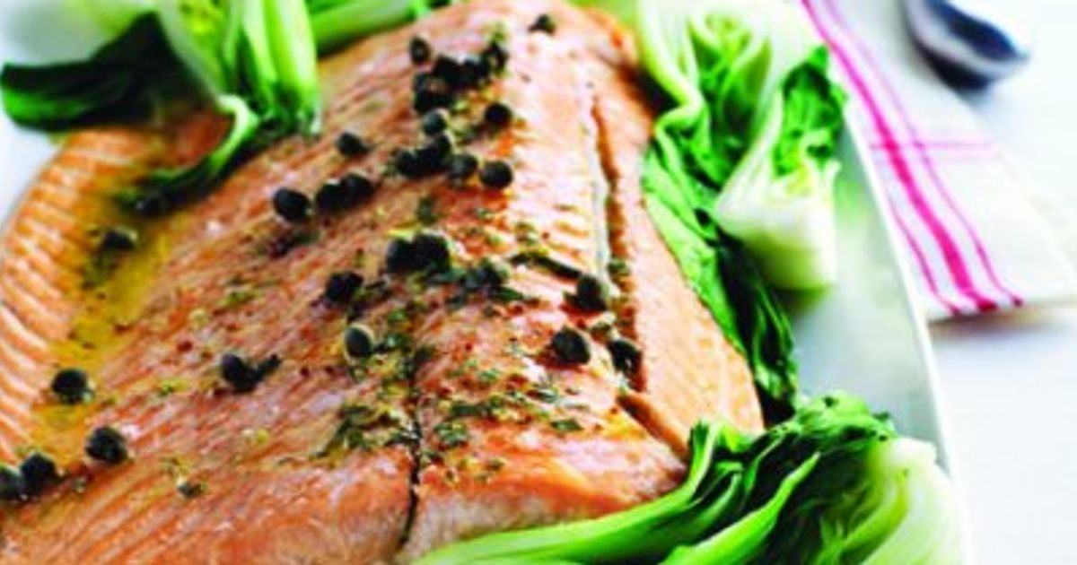 Salmon with lemontarragon vinaigrette recipe Chatelaine