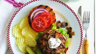 Moroccan burgers with spiced mayo
