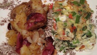 Crab frittata